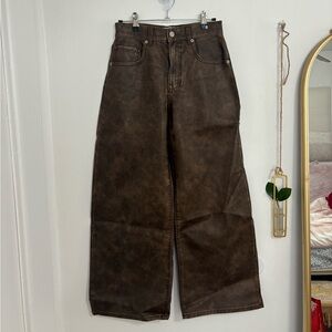 Free people leather pants